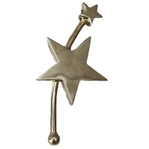‼️💥PRICE DROP ☄️ Mexico 925 Vintage Shooting Star Motif Brooch Pin